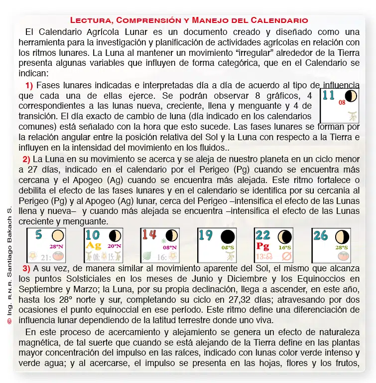 Calendario Agrícola Lunar 2026 - Imagen 3