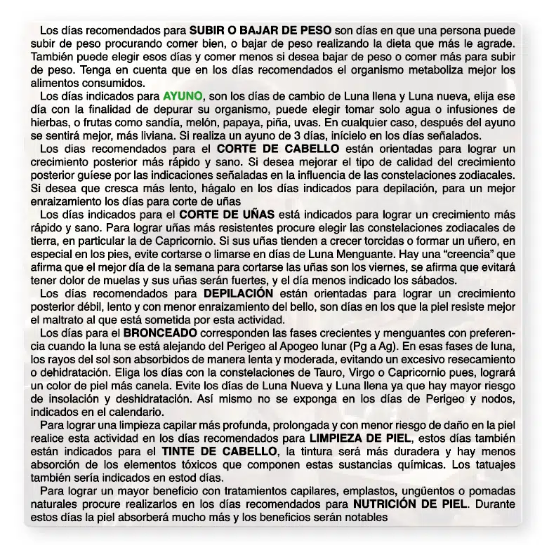 Calendario Lunar de Belleza 2026 - Imagen 2